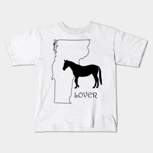 Vermont Horse Lover Gift Kids T-Shirt